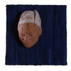 Elena - terracotta policroma e zerbino - cm 43x43x20