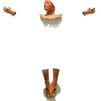 Martyrium Sanctae Eulaliae "Credo" - terracotta e chiodi - cm 155x158x22