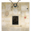 Lacrimae Rerum - ceramica,legno, pvc, objet trouvé, impianto video - cm 160x170x57