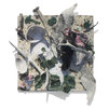 Black Milk - terracotta ceramica dipinta, objet trouvé, plexiglass - cm 56x56x13