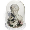 San Giovannino - terracotta ceramica dipinta, objet trouvé  e campana di vetro - cm 35x42x35
