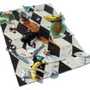Hotel Amnesia - terracotta ceramica dipinta, objet trouvé, legno e plexiglass - cm 98x75x14