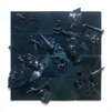Memories of the future -2023- terracotta ceramica, legno e plexiglas. cm 86x86x10